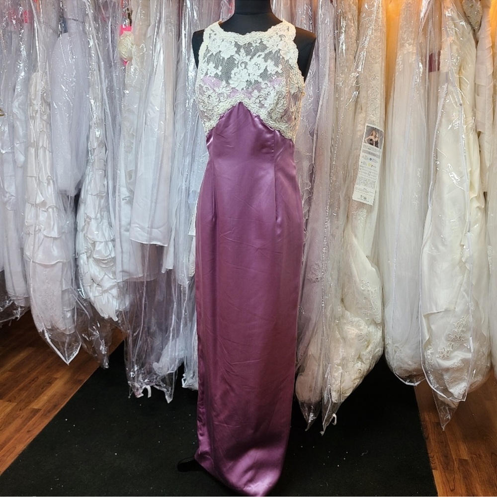 Lavender and Lace 100% Silk Gown